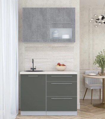 Кухонный гарнитур Интерлиния Мила Пластик 1.1 В