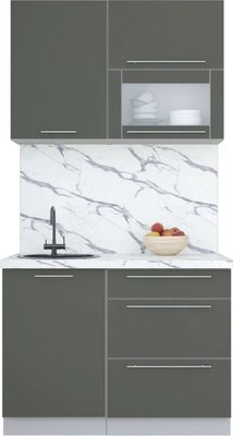 Кухонный гарнитур Интерлиния Мила Пластик 1.1 В - фото