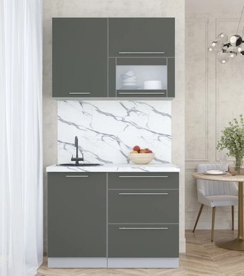 Кухонный гарнитур Интерлиния Мила Пластик 1.1 В