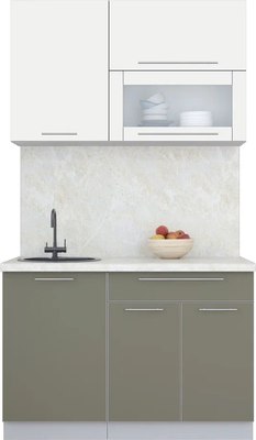 Кухонный гарнитур Интерлиния Мила Пластик 1.2 В - фото