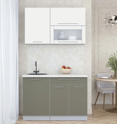 Кухонный гарнитур Интерлиния Мила Пластик 1.2 В