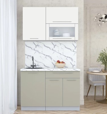 Кухонный гарнитур Интерлиния Мила Пластик 1.2 В