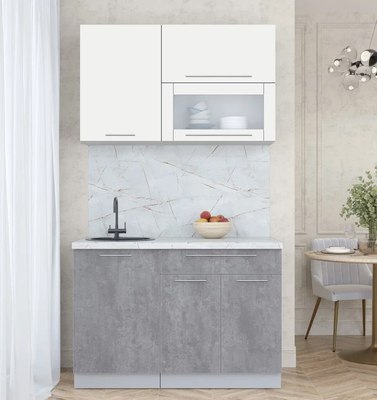 Кухонный гарнитур Интерлиния Мила Пластик 1.2 В