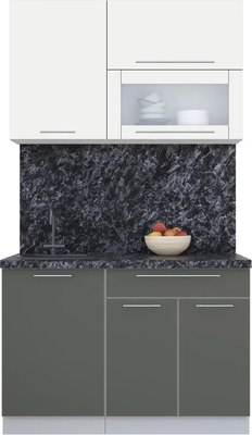 Кухонный гарнитур Интерлиния Мила Пластик 1.2 В - фото