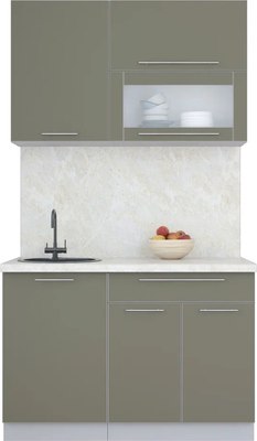 Кухонный гарнитур Интерлиния Мила Пластик 1.2 В - фото