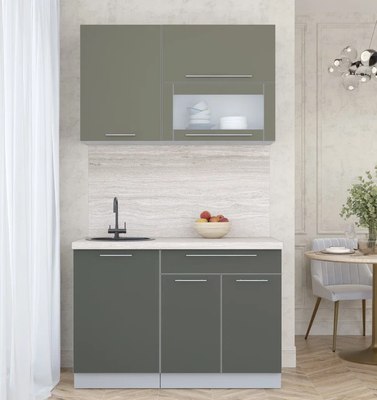 Кухонный гарнитур Интерлиния Мила Пластик 1.2 В