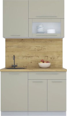 Кухонный гарнитур Интерлиния Мила Пластик 1.2 В - фото