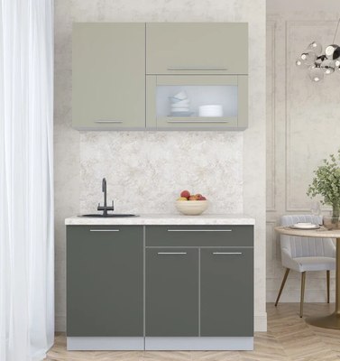 Кухонный гарнитур Интерлиния Мила Пластик 1.2 В