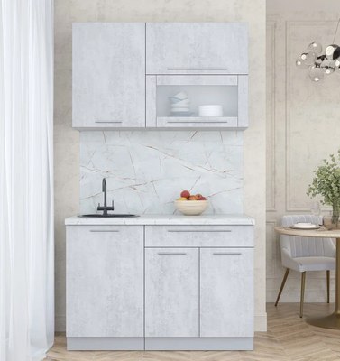 Кухонный гарнитур Интерлиния Мила Пластик 1.2 В