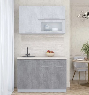 Кухонный гарнитур Интерлиния Мила Пластик 1.2 В