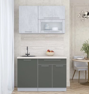 Кухонный гарнитур Интерлиния Мила Пластик 1.2 В