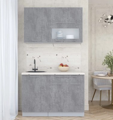 Кухонный гарнитур Интерлиния Мила Пластик 1.2 В