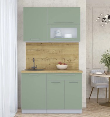 Кухонный гарнитур Интерлиния Мила Пластик 1.2 В