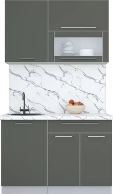 Кухонный гарнитур Интерлиния Мила Пластик 1.2 В - фото
