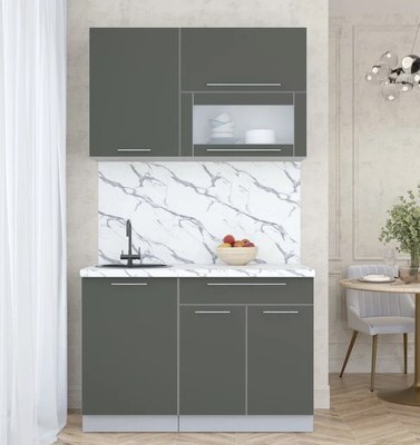 Кухонный гарнитур Интерлиния Мила Пластик 1.2 В
