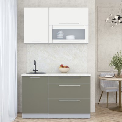 Кухонный гарнитур Интерлиния Мила Пластик 1.3 В