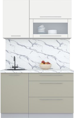 Кухонный гарнитур Интерлиния Мила Пластик 1.3 В - фото