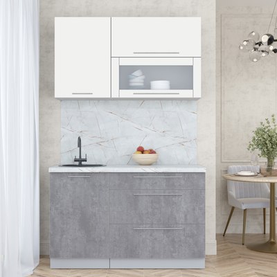 Кухонный гарнитур Интерлиния Мила Пластик 1.3 В