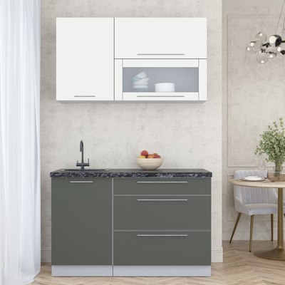 Кухонный гарнитур Интерлиния Мила Пластик 1.3 В