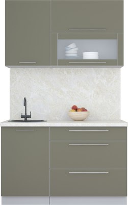 Кухонный гарнитур Интерлиния Мила Пластик 1.3 В - фото