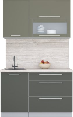 Кухонный гарнитур Интерлиния Мила Пластик 1.3 В - фото