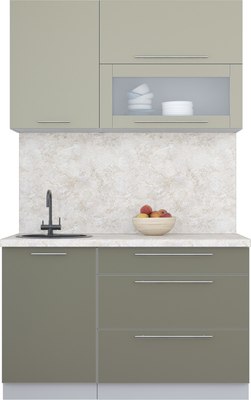 Кухонный гарнитур Интерлиния Мила Пластик 1.3 В - фото