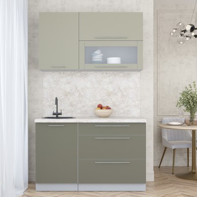 Кухонный гарнитур Интерлиния Мила Пластик 1.3 В