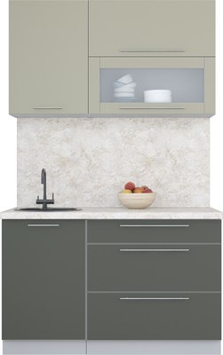 Кухонный гарнитур Интерлиния Мила Пластик 1.3 В - фото