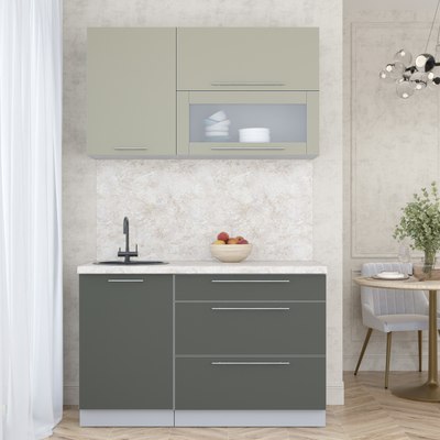 Кухонный гарнитур Интерлиния Мила Пластик 1.3 В