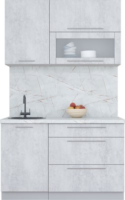 Кухонный гарнитур Интерлиния Мила Пластик 1.3 В - фото