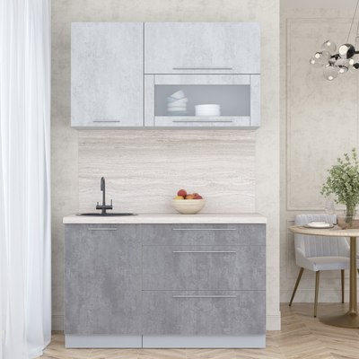 Кухонный гарнитур Интерлиния Мила Пластик 1.3 В