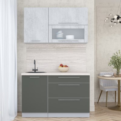 Кухонный гарнитур Интерлиния Мила Пластик 1.3 В