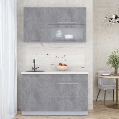 Кухонный гарнитур Интерлиния Мила Пластик 1.3 В