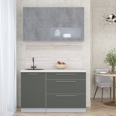 Кухонный гарнитур Интерлиния Мила Пластик 1.3 В