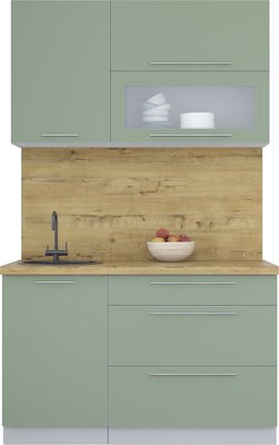 Кухонный гарнитур Интерлиния Мила Пластик 1.3 В - фото