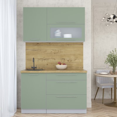 Кухонный гарнитур Интерлиния Мила Пластик 1.3 В