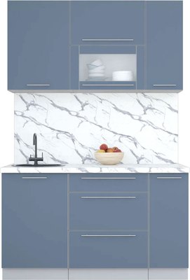 Кухонный гарнитур Интерлиния Мила Пластик 1.4 В - фото