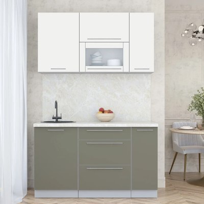 Кухонный гарнитур Интерлиния Мила Пластик 1.4 В