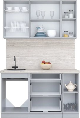 Кухонный гарнитур Интерлиния Мила Пластик 1.4 В