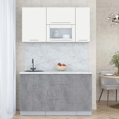 Кухонный гарнитур Интерлиния Мила Пластик 1.4 В