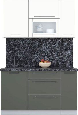 Кухонный гарнитур Интерлиния Мила Пластик 1.4 В - фото