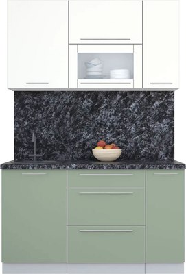 Кухонный гарнитур Интерлиния Мила Пластик 1.4 В - фото