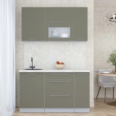 Кухонный гарнитур Интерлиния Мила Пластик 1.4 В