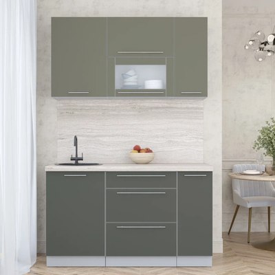 Кухонный гарнитур Интерлиния Мила Пластик 1.4 В