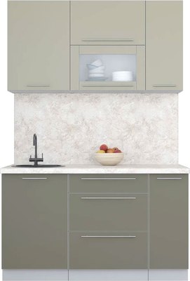 Кухонный гарнитур Интерлиния Мила Пластик 1.4 В - фото