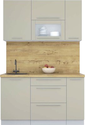 Кухонный гарнитур Интерлиния Мила Пластик 1.4 В - фото