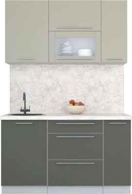 Кухонный гарнитур Интерлиния Мила Пластик 1.4 В - фото