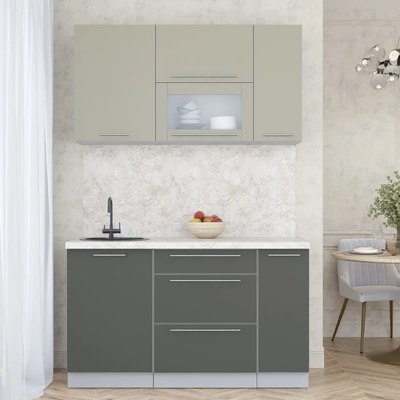 Кухонный гарнитур Интерлиния Мила Пластик 1.4 В