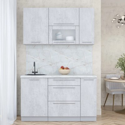 Кухонный гарнитур Интерлиния Мила Пластик 1.4 В