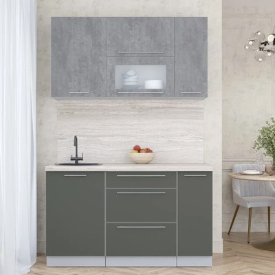 Кухонный гарнитур Интерлиния Мила Пластик 1.4 В